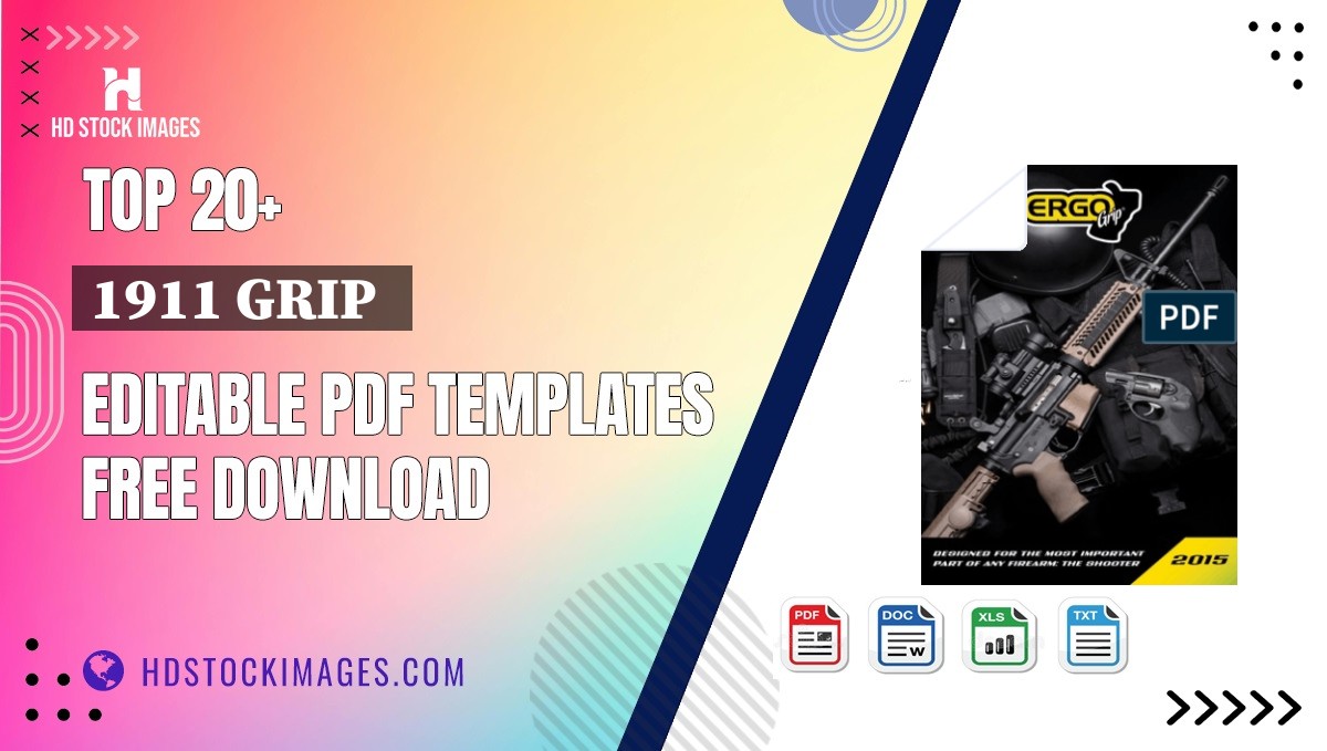 Top 20+ 1911 Grip   Editable PDF Templates Free Download