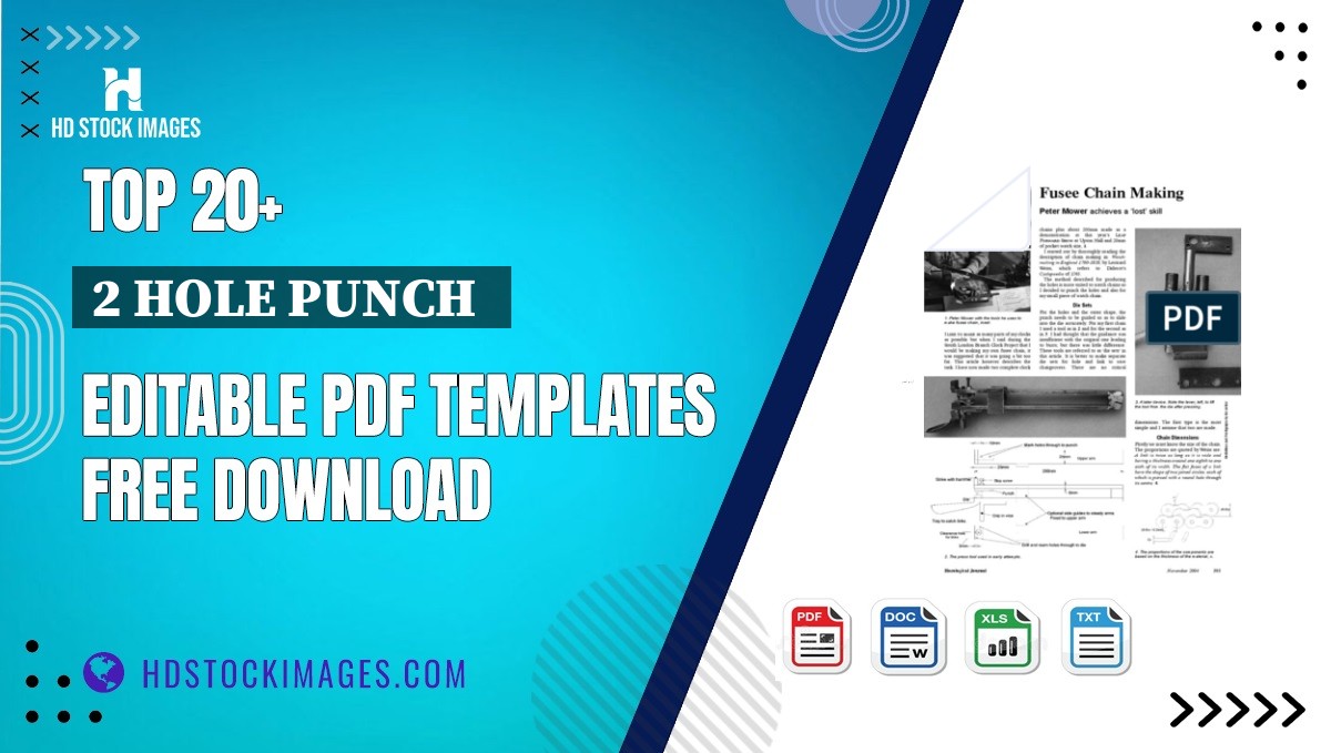 Top 20+ 2 Hole Punch   Editable PDF Templates Free Download