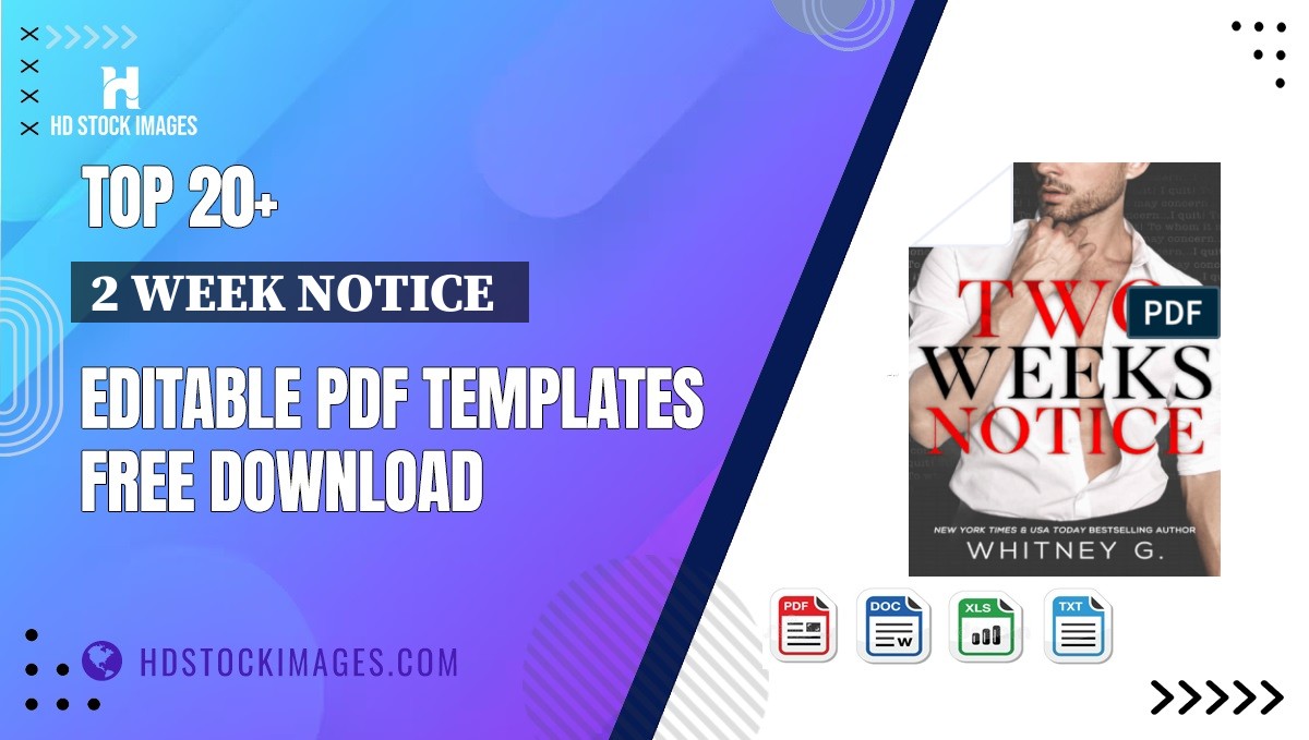 Top 20+ 2 Week Notice   Editable PDF Templates Free Download