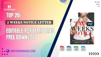Top 20+ 2 Weeks Notice Letter Editable PDF Templates Free Download