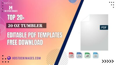 Top 20+ 20 Oz Tumbler    Editable PDF Templates Free Download