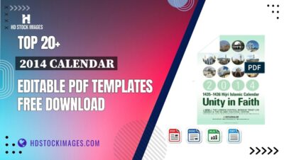 Top 20+ 2014 Calendar Editable PDF Templates Free Download