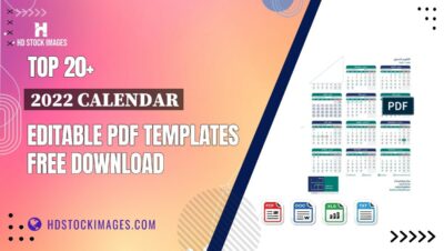 Top 20+ 2022 Calendar Editable PDF Templates Free Download