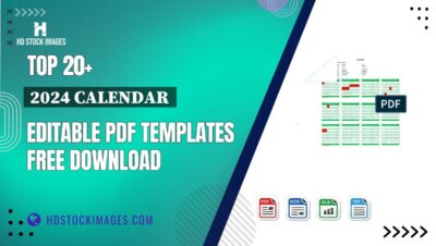 Top 20+ 2024 Calendar  Editable PDF Templates Free Download