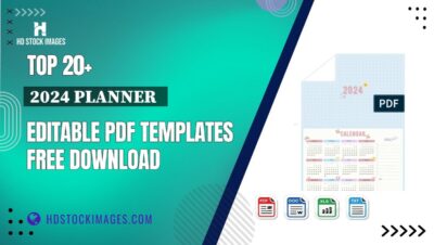 Top 20+ 2024 Planner   Editable PDF Templates Free Download