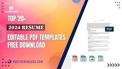 Top 20+ 2024 Resume Editable PDF Templates Free Download