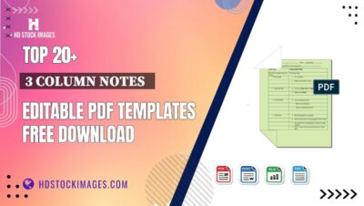 Top 20+ 3 Column Notes   Editable PDF Templates Free Download