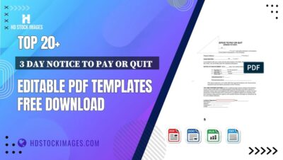 Top 20+ 3 Day Notice To Pay Or Quit   Editable PDF Templates Free Download