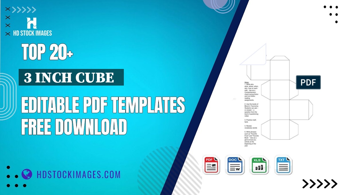 Top 20+ 3 Inch Cube   Editable PDF Templates Free Download