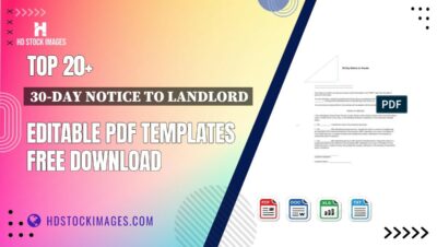 Top 20+ 30-day Notice To Landlord Editable PDF Templates Free Download