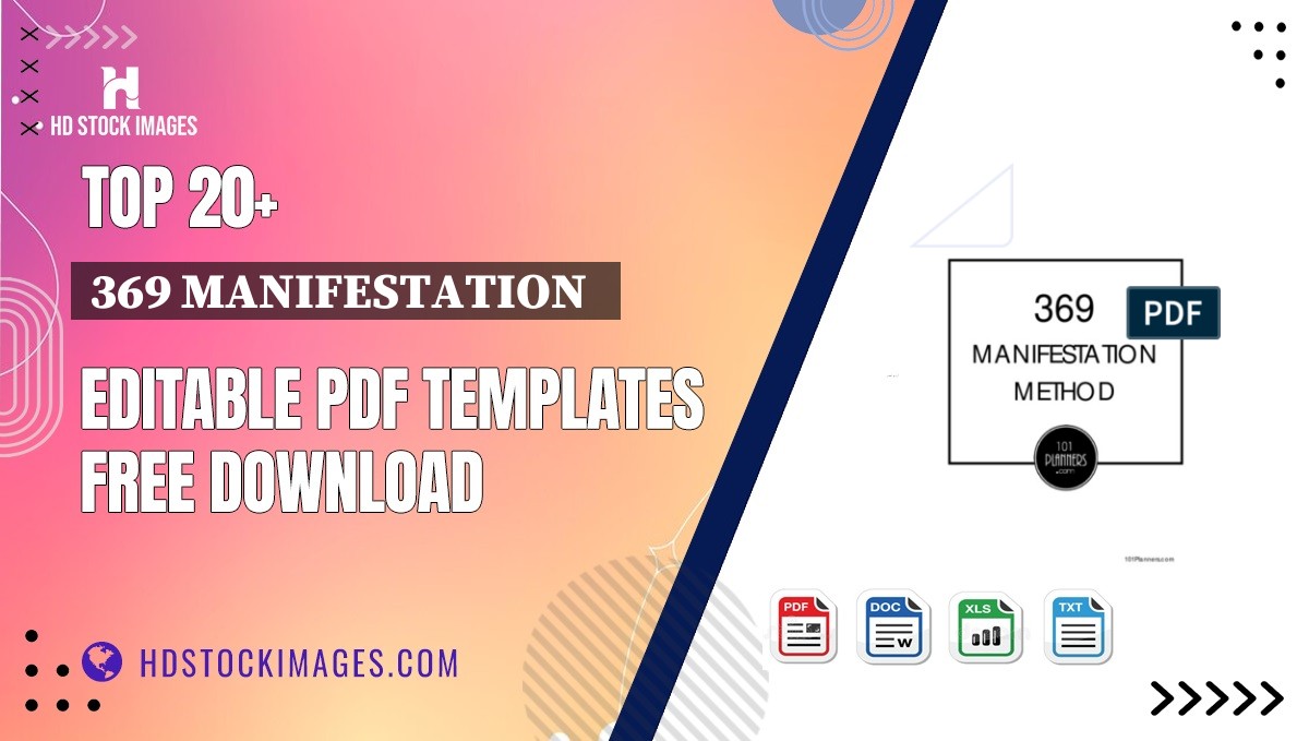 Top 20+ 369 Manifestation   Editable PDF Templates Free Download