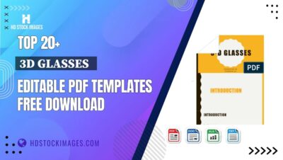 Top 20+ 3d Glasses Editable PDF Templates Free Download