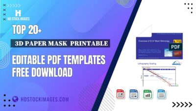 Top 20+  3d Paper Mask  Printable Editable PDF Templates Free Download