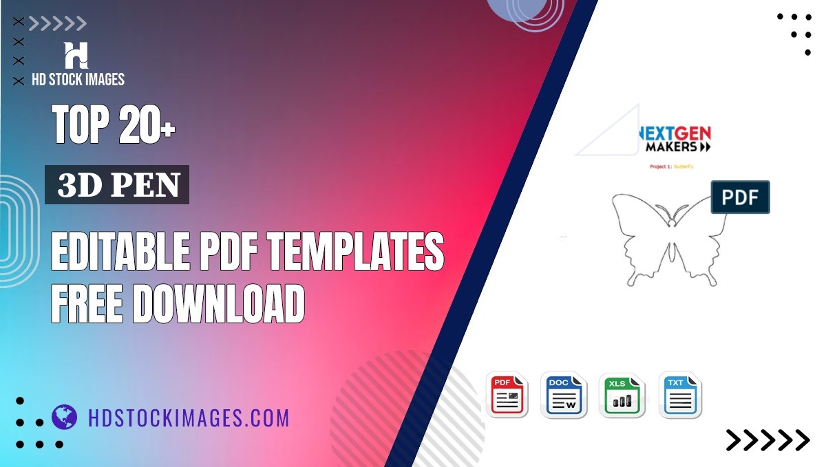 Top 20+ 3d Pen Editable PDF Templates Free Download