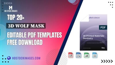 Top 20+ 3d Wolf Mask Editable PDF Templates Free Download