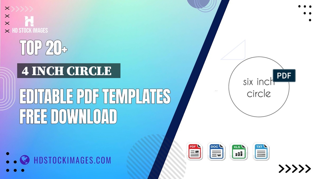 Top 20+ 4 Inch Circle   Editable PDF Templates Free Download