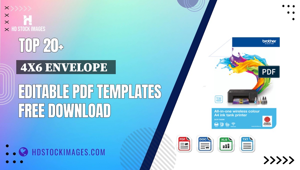 Top 20+ 4x6 Envelope   Editable PDF Templates Free Download