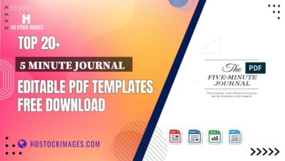 Top 20+ 5 Minute Journal   Editable PDF Templates Free Download