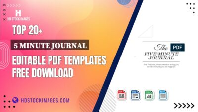 Top 20+ 5 Minute Journal Editable PDF Templates Free Download