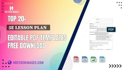 Top 20+ 5e Lesson Plan   Editable PDF Templates Free Download