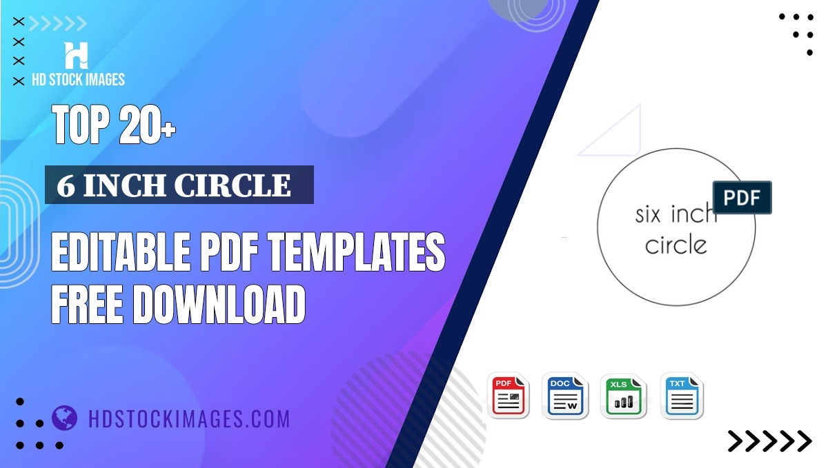 Top 20+ 6 Inch Circle   Editable PDF Templates Free Download