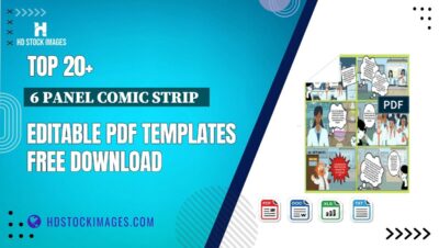 Top 20+ 6 Panel Comic Strip   Editable PDF Templates Free Download