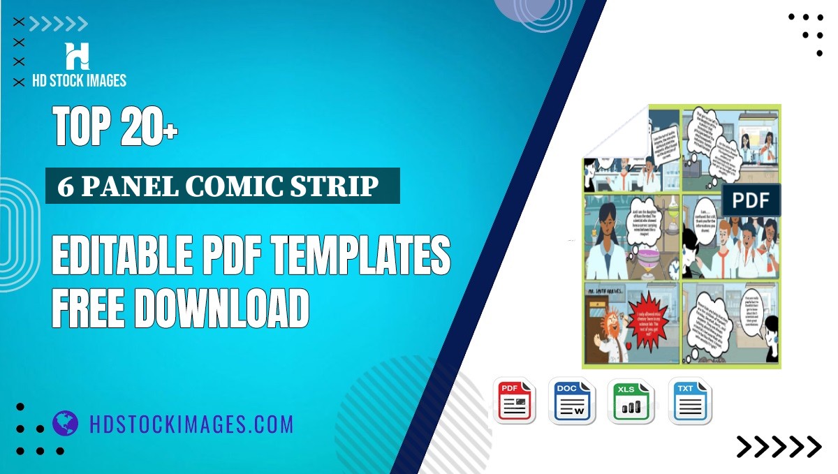 Top 20+ 6 Panel Comic Strip   Editable PDF Templates Free Download