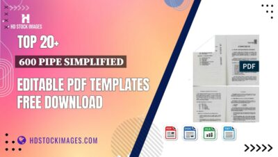 Top 20+ 600 Pipe Simplified Editable PDF Templates Free Download