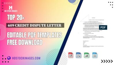 Top 20+ 609 Credit Dispute Letter   Editable PDF Templates Free Download