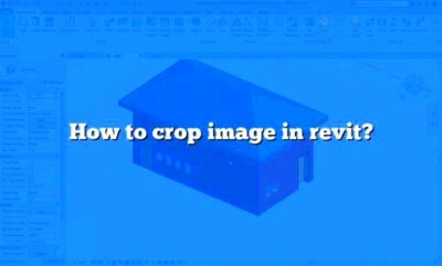 How to crop image in revit