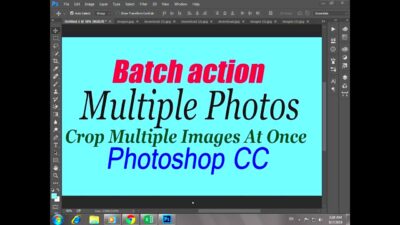 How to Crop Multiple Images At Once Photoshop batch action on