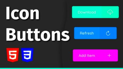 Easily Create Buttons With Icons Using HTML  CSS  Web Development