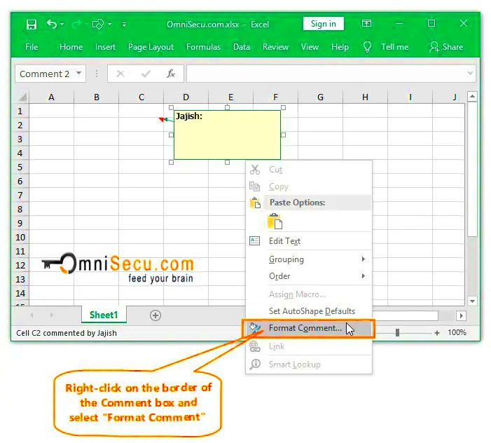 How to insert a picture inside Excel Cell Comment box