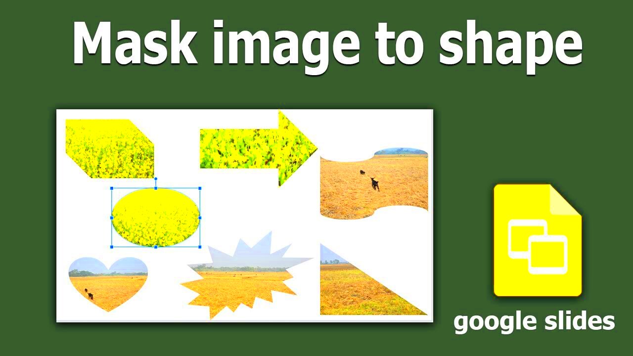 How to mask image to shape in google slides presentation  YouTube