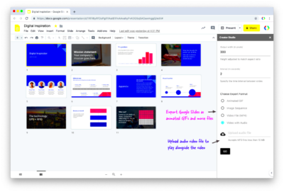 Adding Transparent Images in Google Slides