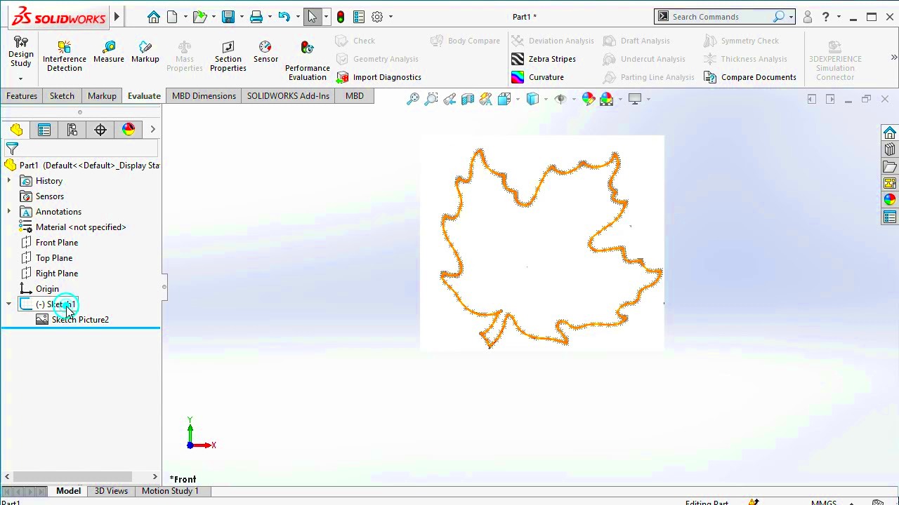 Tracing an image in SolidWorks  YouTube