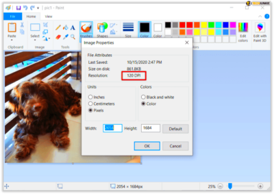 How To Change The DPI In MS Paint