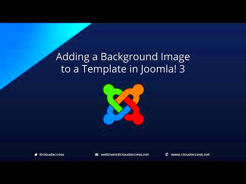 Adding an Background Image to a Template Joomla 30  YouTube