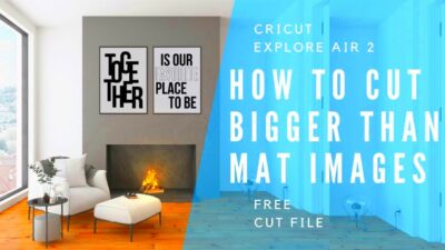 How To Cut Oversized Bigger Than Mat Images With Cricut  YouTube