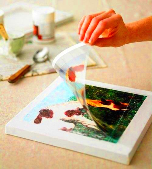 transfer paper to create photographs onto canvas  Cute crafts Popular