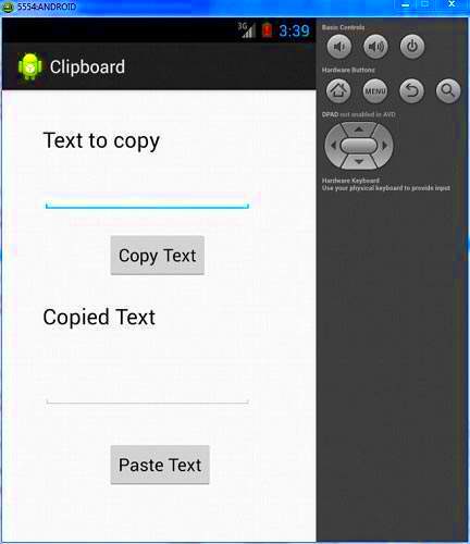 Android Clipboard  Android For Beginners