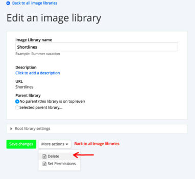 Deleting Image Libraries  TracTru
