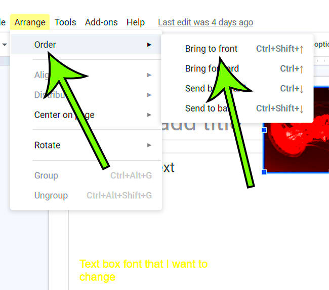 How to Bring an Image to the Front in Google Slides  Support Your Tech