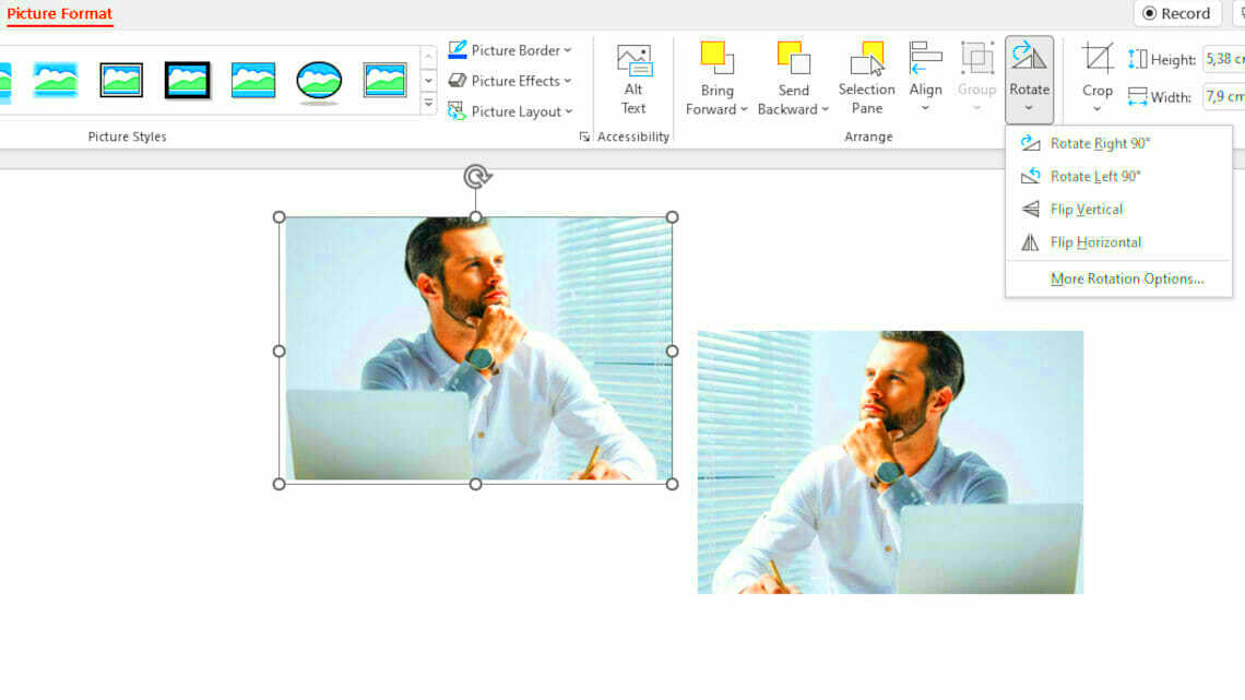 The easiest way to flip images in PowerPoint