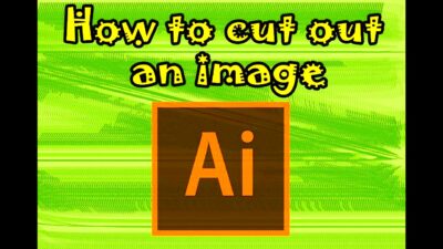 How to cut out an image  Illustrator  YouTube