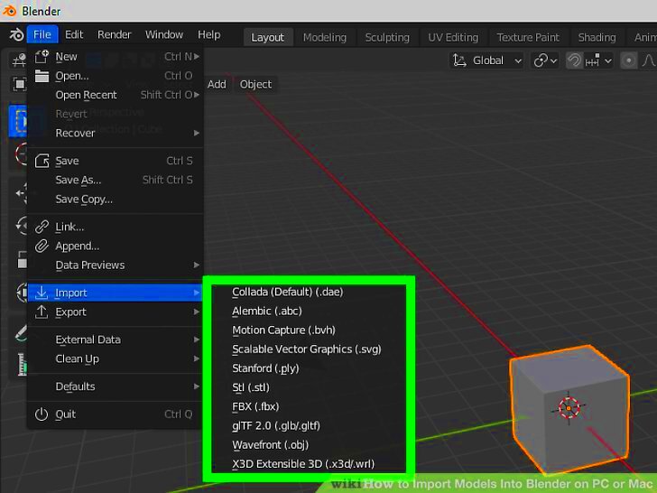 How to Import Models Into Blender on PC or Mac  Wiki Blender English