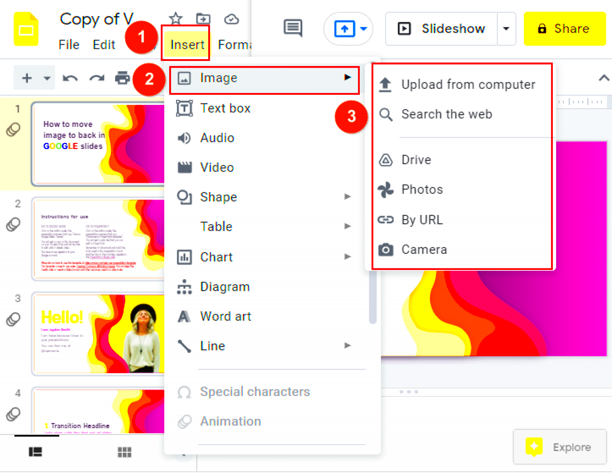 How to Move Image to Back in Google Slides Best Practice