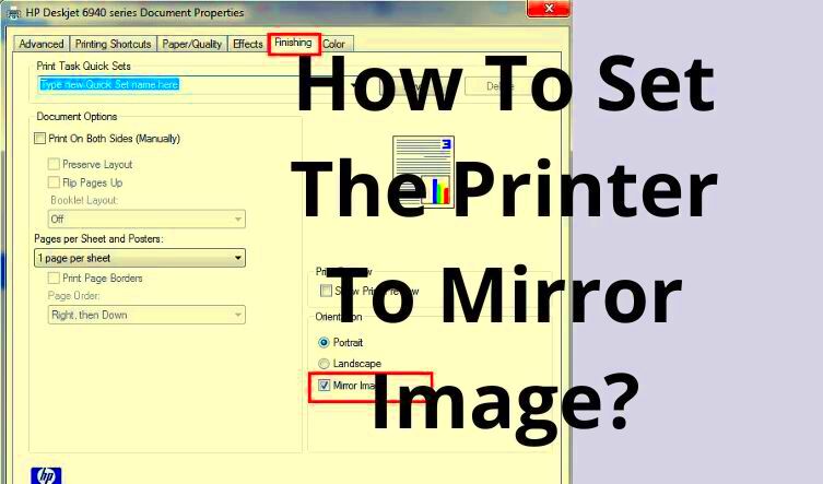 How To Set The Printer To Mirror Image  Mirror image Mirror text