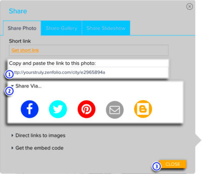 Sharing and Embedding Photos and How to find the URL of a Photo  Zenfolio