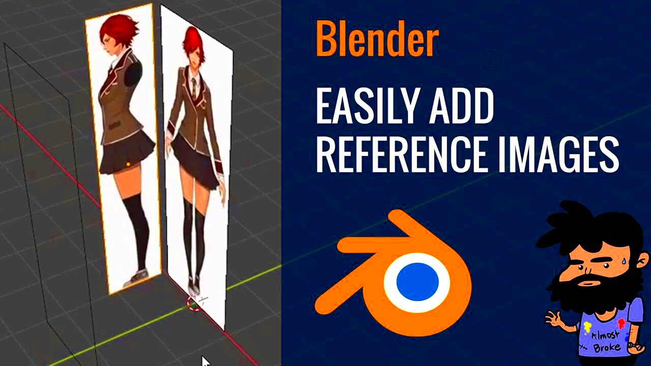 Easily Add Reference Images or Blueprints in Blender  Quick Blender